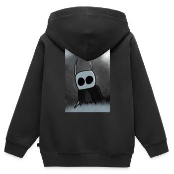 Dark geek - Sweat Premium à capuche zippé enfant bio - noir - Dos - AI Model Kid Male (0cm)