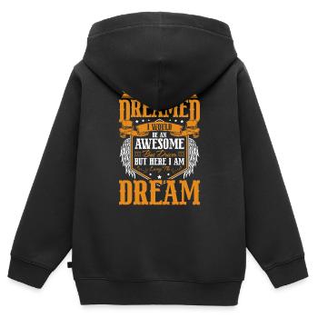 Bus Linienbus Buslenker - Kinder Premium Organic Zip Hoodie - Schwarz - Hinten - AI Model Kid Male (0cm)