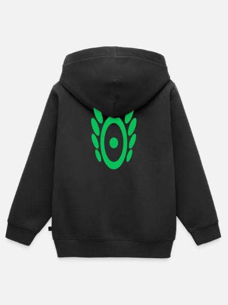Muster N°5 - Kinder Premium Organic Zip Hoodie - Schwarz