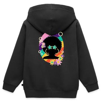 Die Seele von Disco 2 - Kinder Premium Organic Zip Hoodie - Schwarz - Hinten - AI Model Kid Male (0cm)
