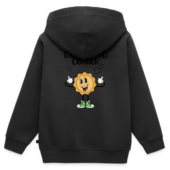 command center - Kinder Premium Organic Zip Hoodie - Schwarz - Hinten - AI Model Kid Male (0cm)