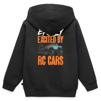 RC Car Remote Control Car - Kids Premium Organic Zip-up Hoodie - black - Back - AI Model Kid Male (0cm)