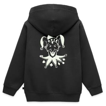 Mauvais Joker - Sweat Premium à capuche zippé enfant bio - noir - Dos - AI Model Kid Male (0cm)