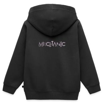 Mechaniker Zange Schlüssel Zahnrad Silhouette - Kinder Premium Organic Zip Hoodie - Schwarz - Hinten - AI Model Kid Male (0cm)