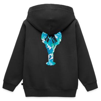 Hummer - Kinder Premium Organic Zip Hoodie - Schwarz - Hinten - AI Model Kid Male (0cm)