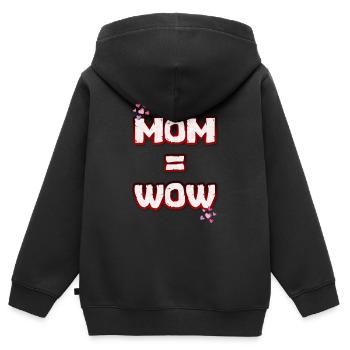 Muttertag Muttertag - Kinder Premium Organic Zip Hoodie - Schwarz - Hinten - AI Model Kid Male (0cm)