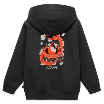Negative cancer - Kids Premium Organic Zip-up Hoodie - black - Back - AI Model Kid Male (0cm)