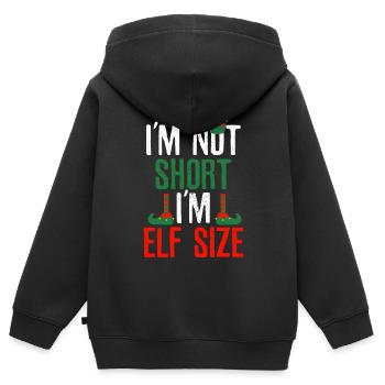 Nikolaus Weihnachten Weihnachtsmarkt Geschenk - Kinder Premium Organic Zip Hoodie - Schwarz - Hinten - AI Model Kid Male (0cm)