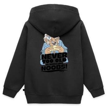 Gaming - Kinder Premium Organic Zip Hoodie - Schwarz - Hinten - AI Model Kid Male (0cm)