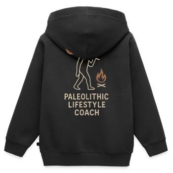 Prähistorische Steinwerkzeuge Des Homo - Kinder Premium Organic Zip Hoodie - Schwarz - Hinten - AI Model Kid Male (0cm)