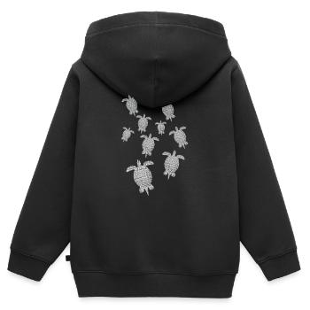 Schildkröten Turtles - Kinder Premium Organic Zip Hoodie - Schwarz - Hinten - AI Model Kid Male (0cm)