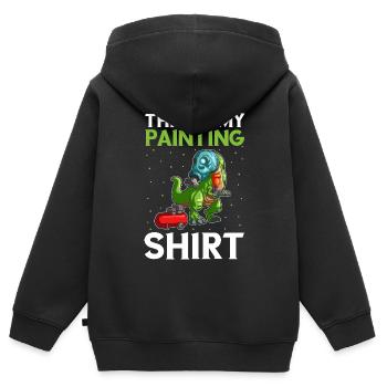 Offre Car Painter pour les carrossiers - Sweat Premium à capuche zippé enfant bio - noir - Dos - AI Model Kid Male (0cm)
