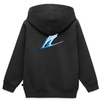 Skispringen - Wintersport Skispringer - Kinder Premium Organic Zip Hoodie - Schwarz - Hinten - AI Model Kid Male (0cm)