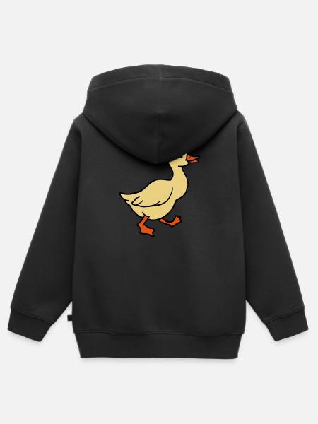 goose - Kids Premium Organic Zip-up Hoodie - black