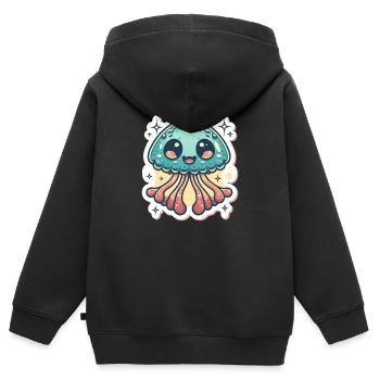 Jellyfish Lover - Kids Premium Organic Zip-up Hoodie - black - Back - AI Model Kid Male (0cm)
