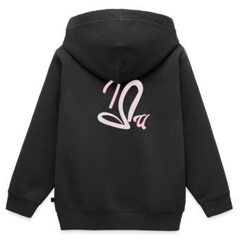 I love you - Kinder Premium Organic Zip Hoodie - Schwarz - Hinten - AI Model Kid Male (0cm)