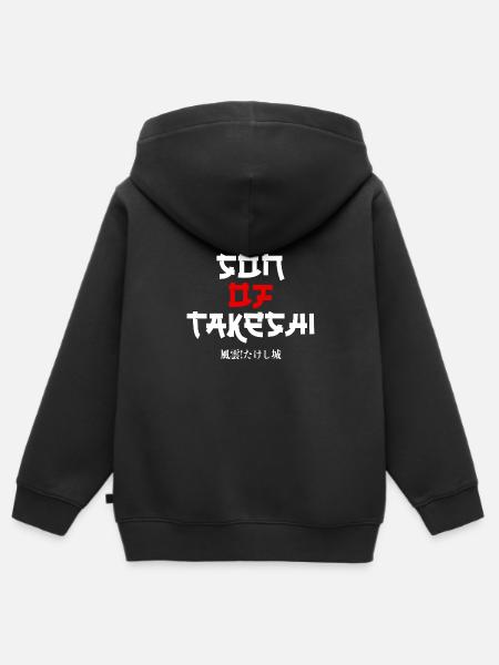 Funny Japan Son Of Takeshi Cult 90s TV Cult - Kids Premium Organic Zip-up Hoodie - black