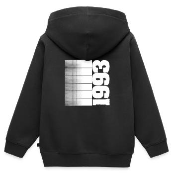 Hobby Leisure Year 1993 - Kids Premium Organic Zip-up Hoodie - black - Back - AI Model Kid Male (0cm)