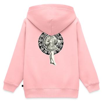 Venetian noble in sophisticated clothes - Kids Premium Organic Zip-up Hoodie - rose - Back - AI Model Kid Female (0cm)