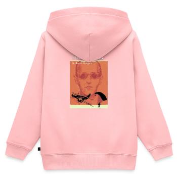 DB Cooper - Kinder Premium Organic Zip Hoodie - Rosa - Hinten - AI Model Kid Female (0cm)
