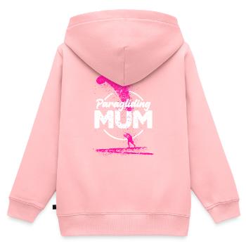 Paragliding Mum pink - Kids Premium Organic Zip-up Hoodie - rose - Back - AI Model Kid Female (0cm)