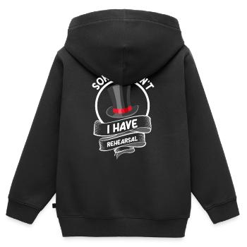 Schauspieler Schauspiel Sänger Drama Club - Kinder Premium Organic Zip Hoodie - Schwarz - Hinten - AI Model Kid Male (0cm)