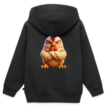 Sinistre 2 - Sweat Premium à capuche zippé enfant bio - noir - Dos - AI Model Kid Male (0cm)