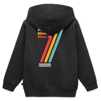 7. Geburtstag Rennwagen 7 Jahre alt Rennauto - Kinder Premium Organic Zip Hoodie - Schwarz - Hinten - AI Model Kid Male (0cm)