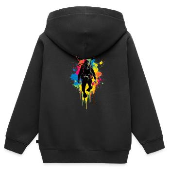 Diver Diving Diving - Kids Premium Organic Zip-up Hoodie - black - Back - AI Model Kid Male (0cm)