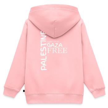 Palästina Gaza Streifen Israel Jerusalem Geschenk - Kinder Premium Organic Zip Hoodie - Rosa - Hinten - AI Model Kid Female (0cm)