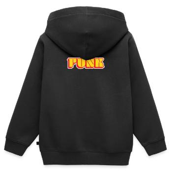 funk - Sweat Premium à capuche zippé enfant bio - noir - Dos - AI Model Kid Male (0cm)