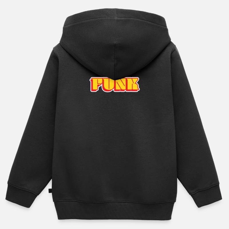 Funk - Kinder Premium Organic Zip Hoodie - Schwarz