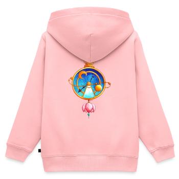Magic Watch - Kids Premium Organic Zip-up Hoodie - rose - Back - AI Model Kid Female (0cm)