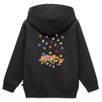 Easter Jelly Beans Sweets Sweets Easter - Kids Premium Organic Zip-up Hoodie - black - Back - AI Model Kid Male (0cm)