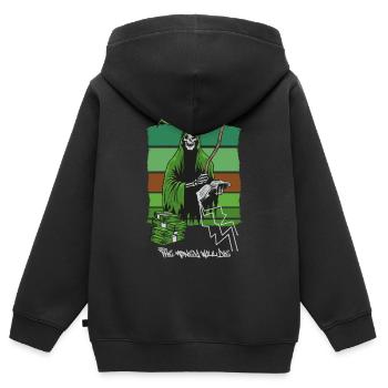 Sensenmann - Kinder Premium Organic Zip Hoodie - Schwarz - Hinten - AI Model Kid Male (0cm)
