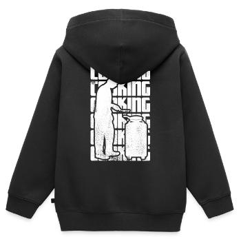 Cuisine - Kids Premium Organic Zip-up Hoodie - black - Back - AI Model Kid Male (0cm)