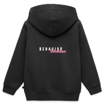Behavioral Therapy, Behavior Therapy - Kids Premium Organic Zip-up Hoodie - black - Back - AI Model Kid Male (0cm)