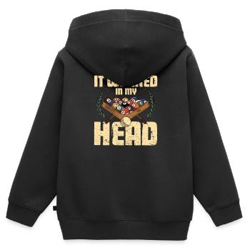 Professional Pool Player - Cue Sport It Worked In - Kinder Premium Organic Zip Hoodie - Schwarz - Hinten - AI Model Kid Male (0cm)