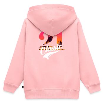 Vintage 1921-21st anniversary - Kids Premium Organic Zip-up Hoodie - rose - Back - AI Model Kid Female (0cm)