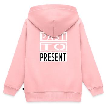 Transformation continue Cool Créer des souvenirs - Sweat Premium à capuche zippé enfant bio - rose - Dos - AI Model Kid Female (0cm)