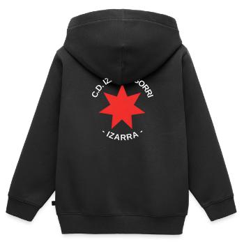 IZARRA GORRI - Sweat Premium à capuche zippé enfant bio - noir - Dos - AI Model Kid Male (0cm)