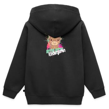 Finally schoolchild, school enrolment - Kids Premium Organic Zip-up Hoodie - black - Back - AI Model Kid Male (0cm)
