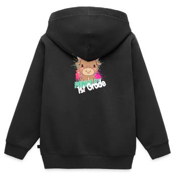 Finally 1st Grade, First Grader - Kinder Premium Organic Zip Hoodie - Schwarz - Hinten - AI Model Kid Male (0cm)