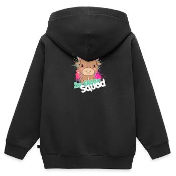 2nd Grade Squad, Second Grader - Kids Premium Organic Zip-up Hoodie - black - Back - AI Model Kid Male (0cm)