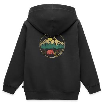 Je déteste les gens - Je déteste les gens - Sweat Premium à capuche zippé enfant bio - noir - Dos - AI Model Kid Male (0cm)