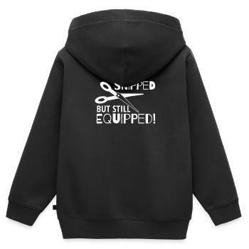 Célébration de la circoncision circoncision circoncision - Sweat Premium à capuche zippé enfant bio - noir - Dos - AI Model Kid Male (0cm)