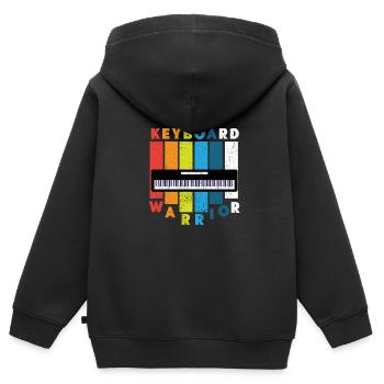 Piano Piano Electric Piano Piano Standing Piano - Kids Premium Organic Zip-up Hoodie - black - Back - AI Model Kid Male (0cm)