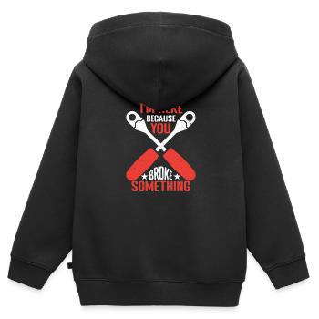 Mechanic Car Screwdriver Mechatronics Technician Car - Kids Premium Organic Zip-up Hoodie - black - Back - AI Model Kid Male (0cm)