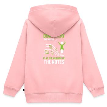 DJ Discjockey Diskjockey Auflegen Club - Kinder Premium Organic Zip Hoodie - Rosa - Hinten - AI Model Kid Female (0cm)