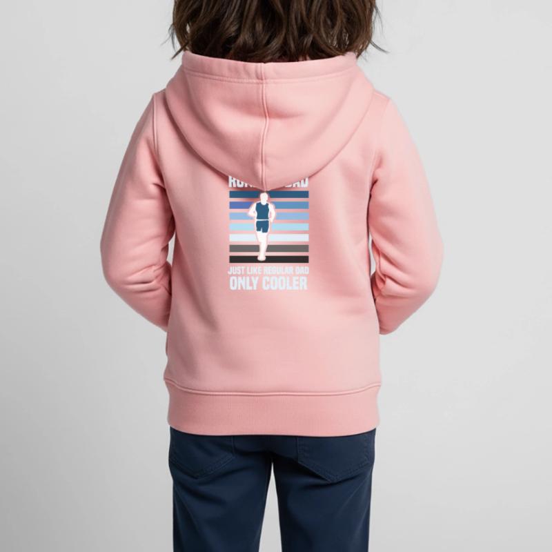 jogging jogger course course marathon en cours d'exécution Sweat Premium à capuche zippé enfant bio